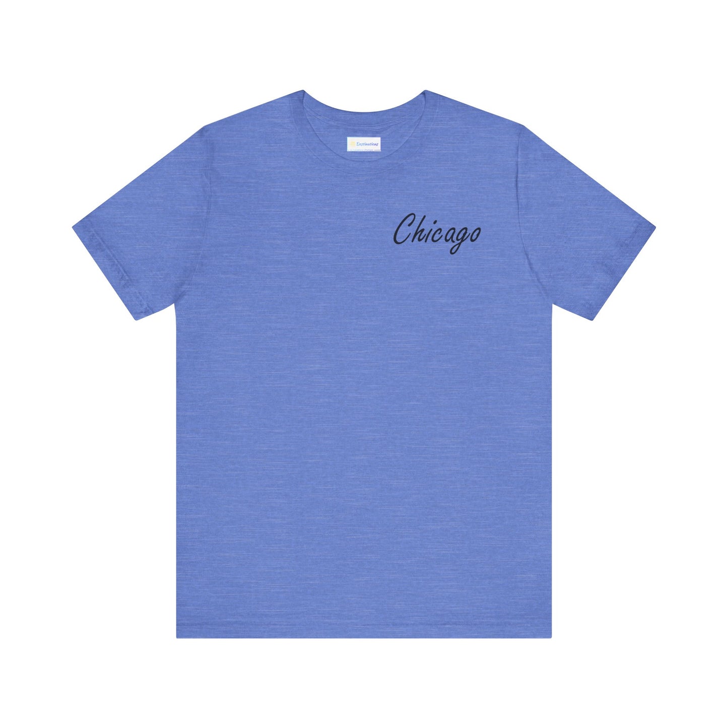 Elegant Chicago Skyline Unisex Jersey Short Sleeve Tee