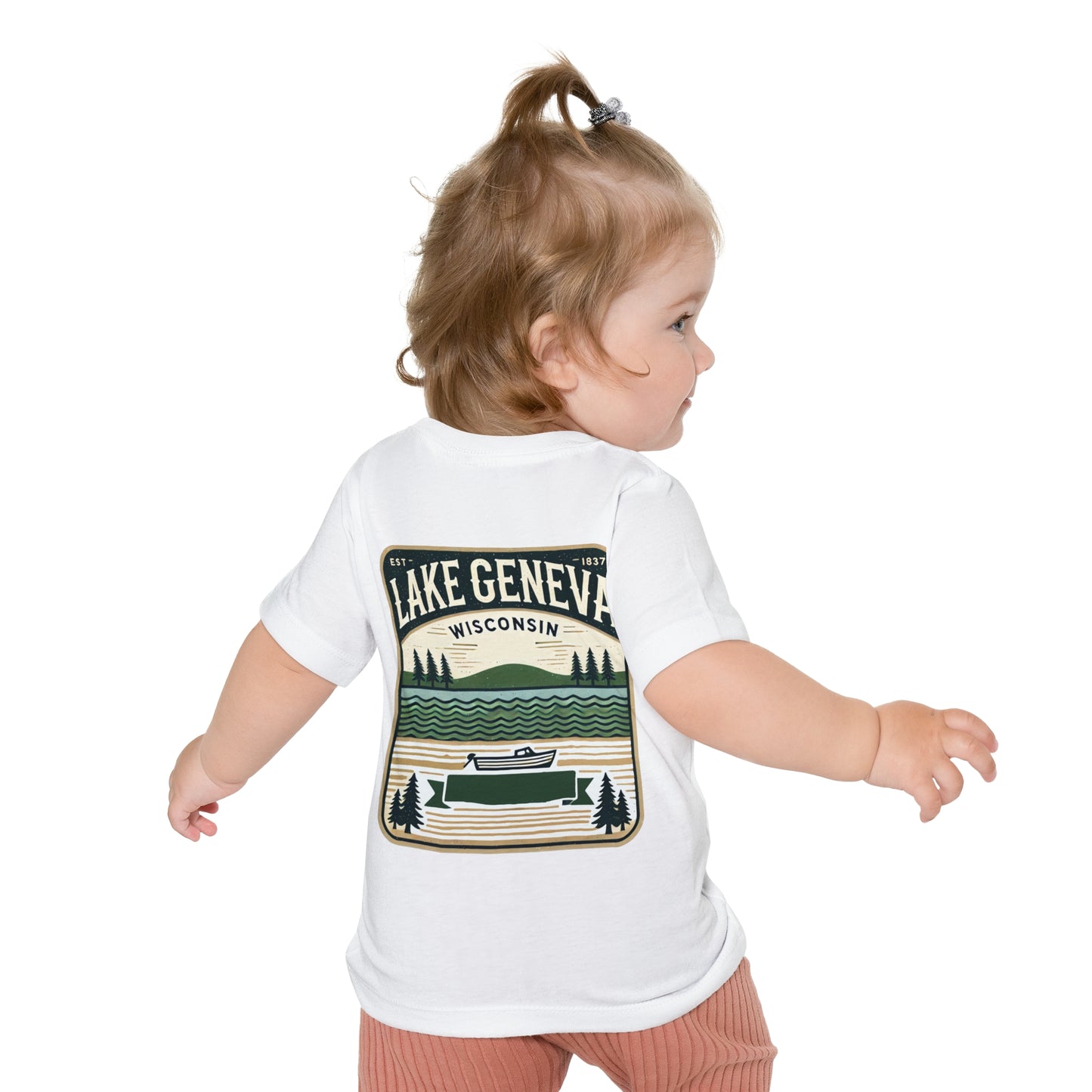 Vintage Lake Geneva Unisex Baby Short Sleeve T-Shirt
