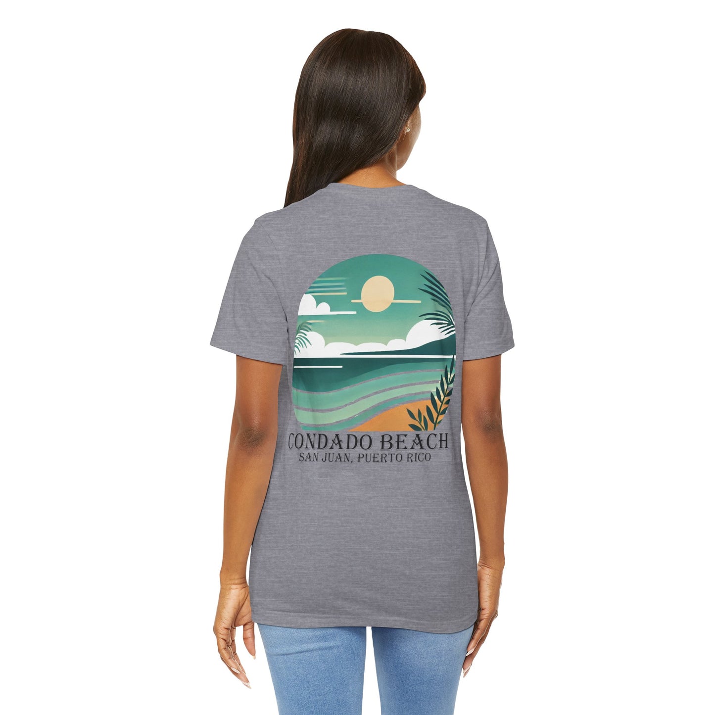 Coastal Vibes Condado Beach Unisex Jersey Short Sleeve Tee
