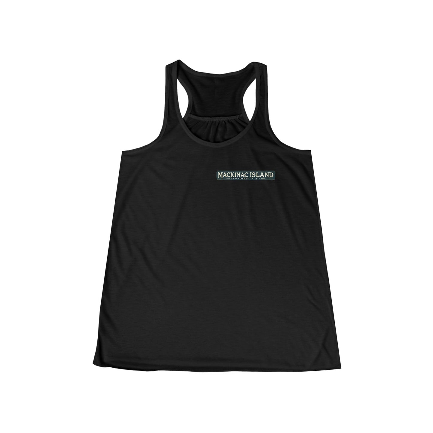 Vintage Mackinac Island Women's Flowy Racerback Tank