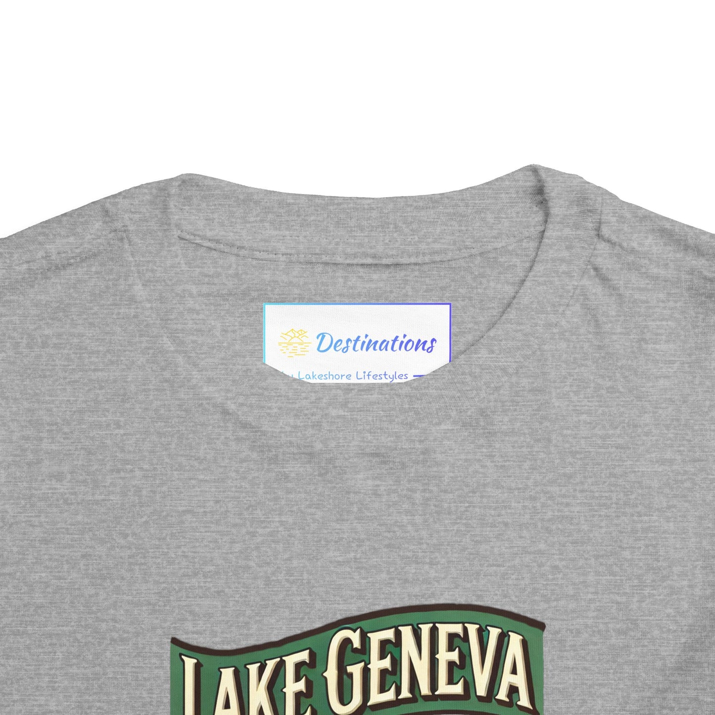 Retro Lake Geneva Unisex Toddler Short Sleeve Tee