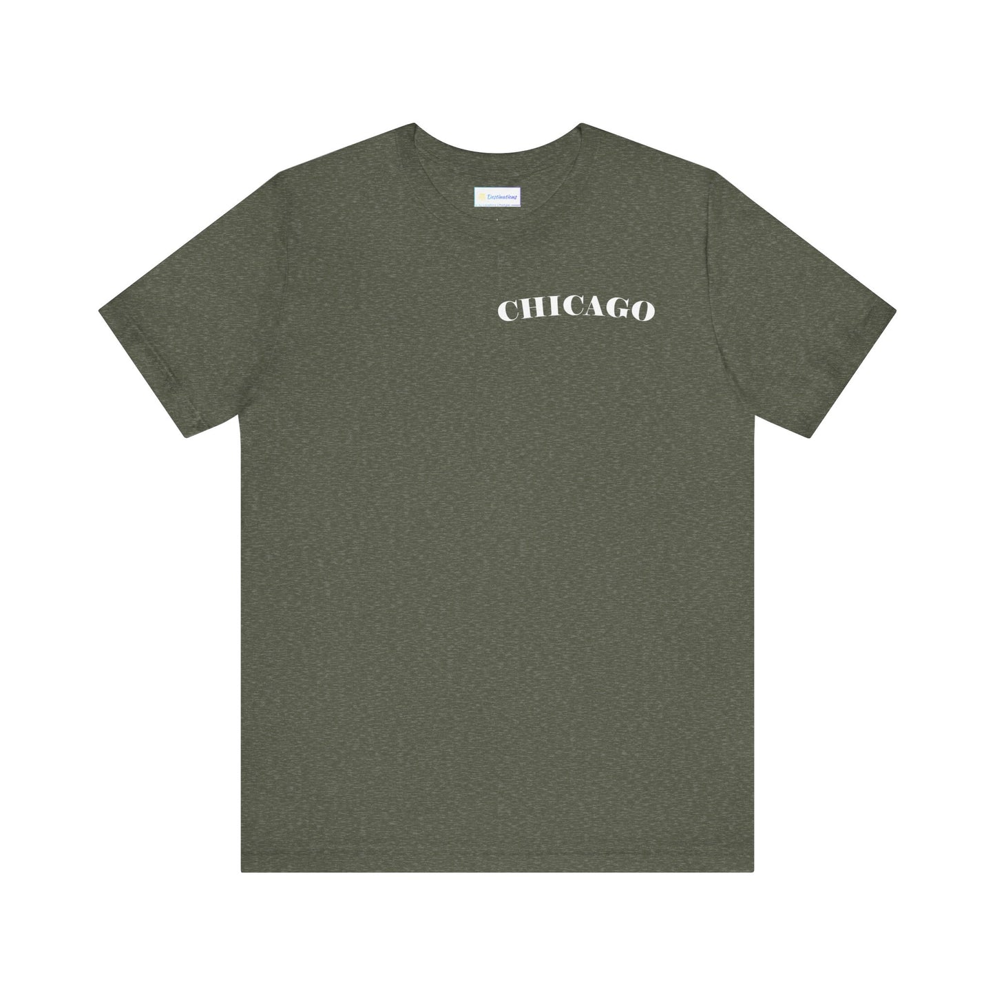 Mystery Noir Chicago Skyline Sunset Unisex Jersey Short Sleeve Tee