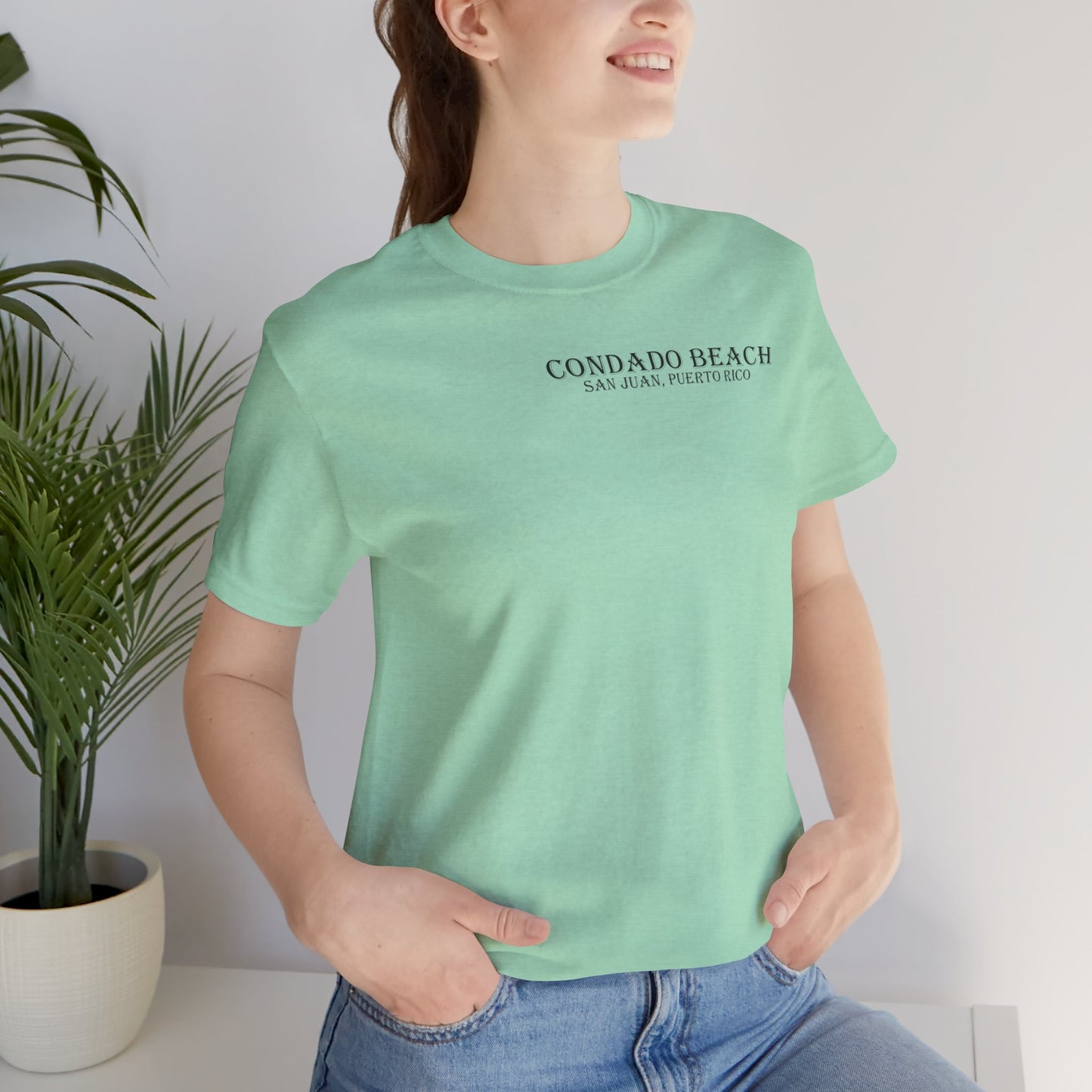 Coastal Vibes Condado Beach Unisex Jersey Short Sleeve Tee