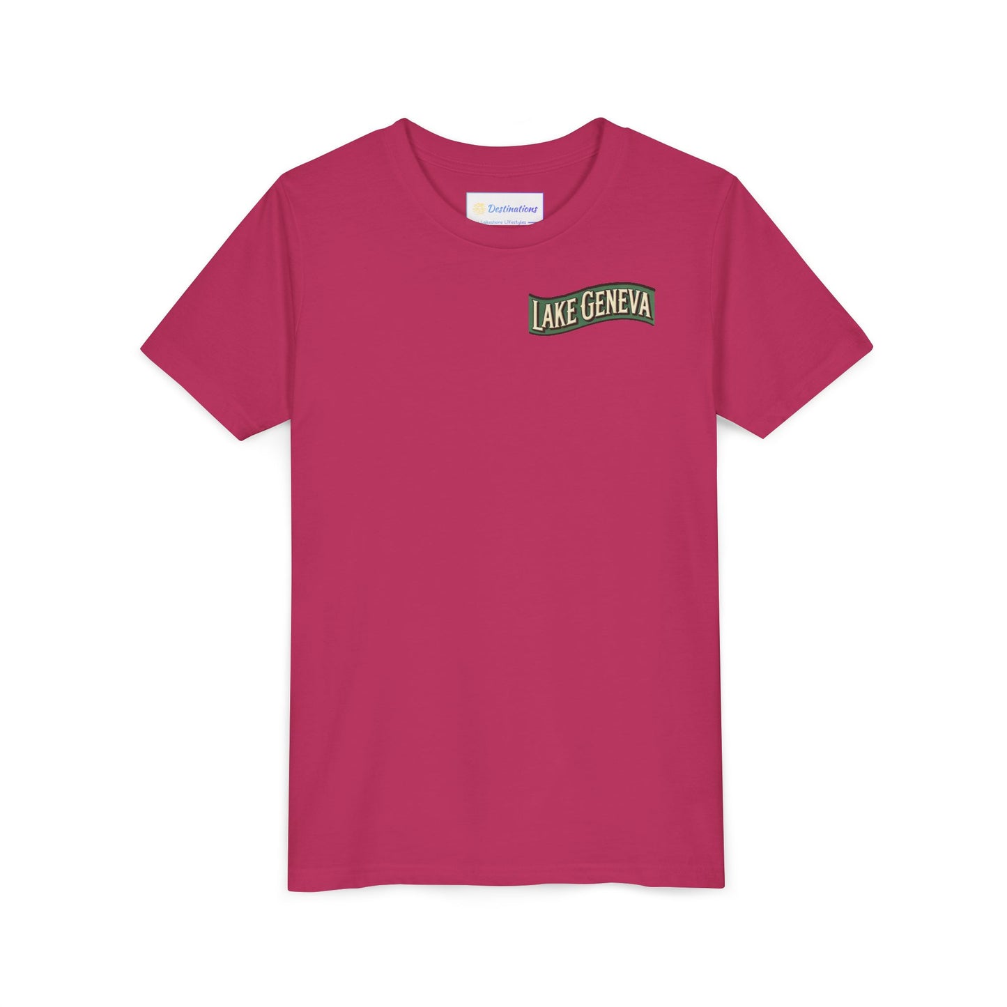 Retro Lake Geneva Unisex Youth Short Sleeve Tee