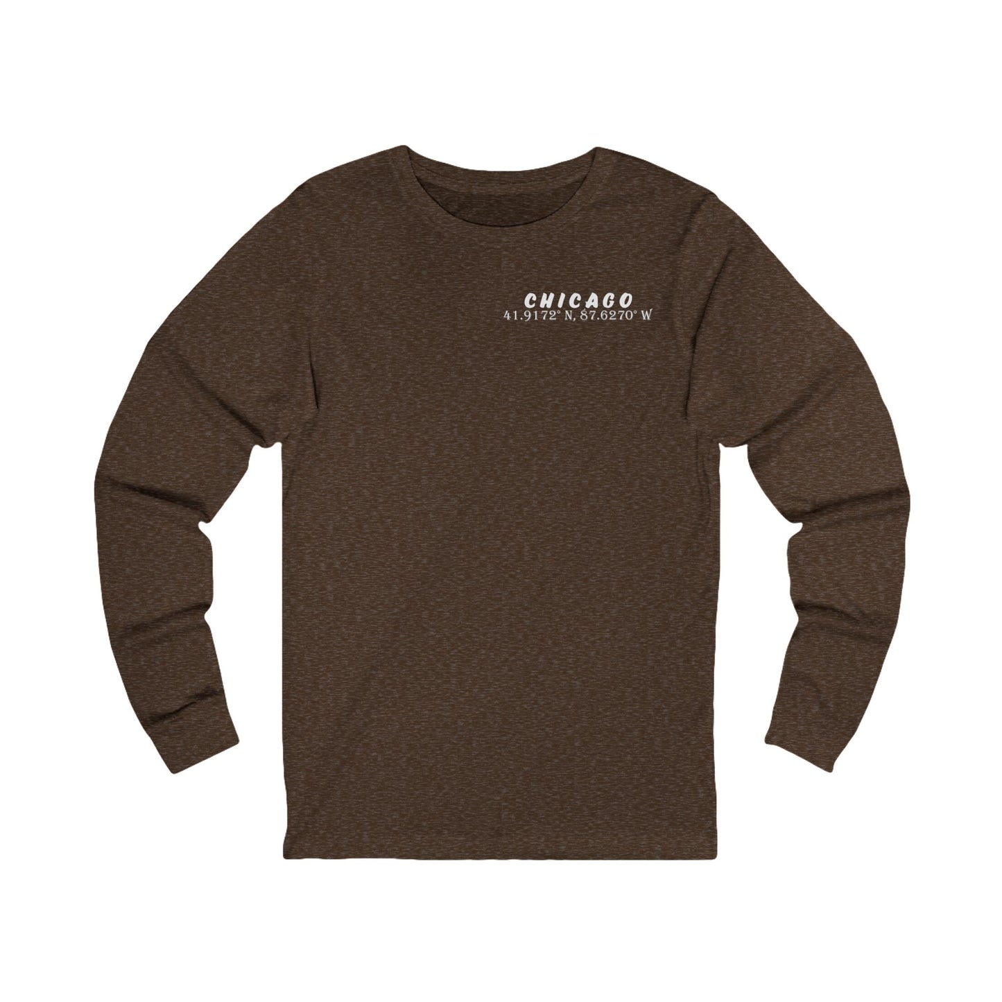Latitudes Chicago Skyline Unisex Jersey Long Sleeve Tee