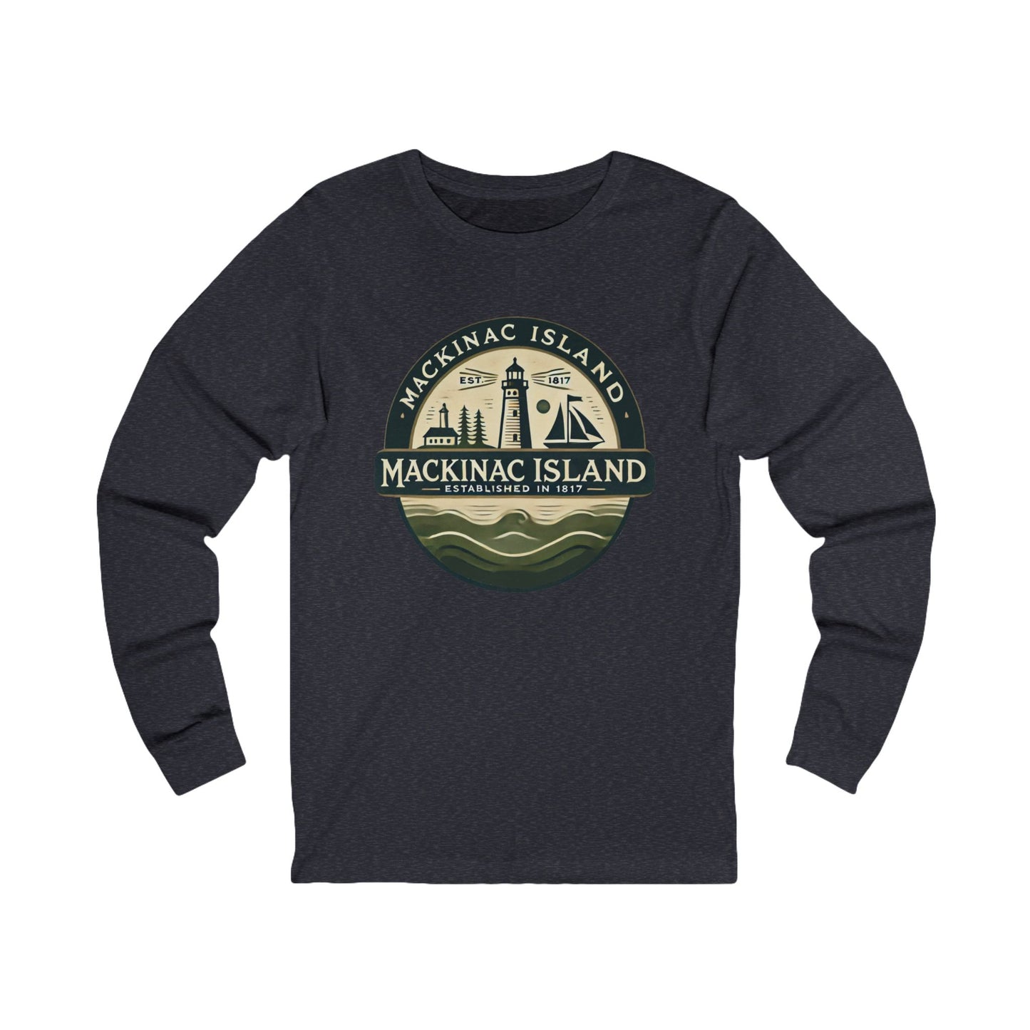 Vintage Mackinac Island Unisex Jersey Long Sleeve Tee