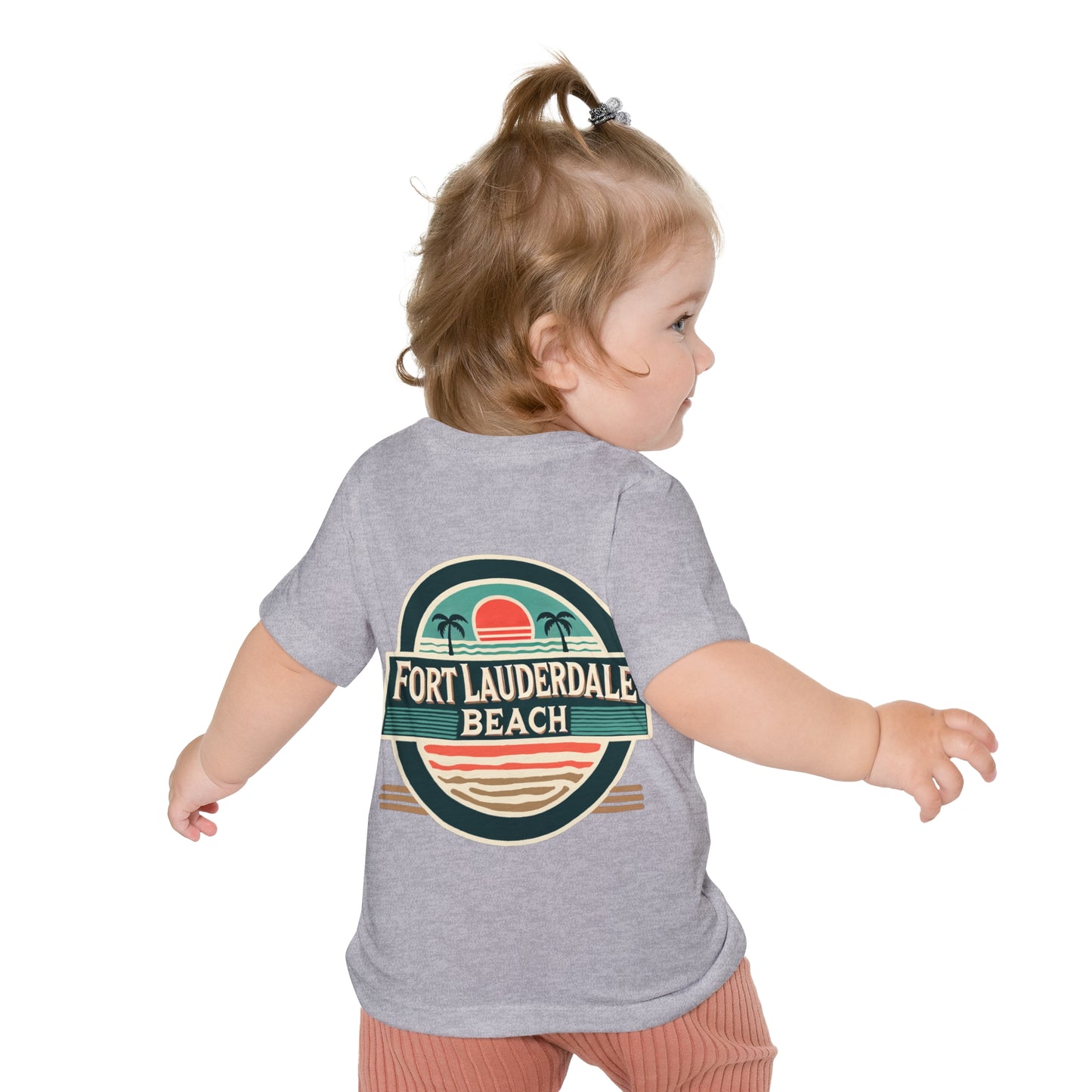 Vintage Fort Lauderdale Unisex Baby Short Sleeve T-Shirt