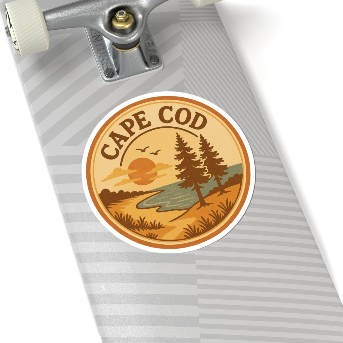 Rustic Cape Cod Kiss-Cut Sticker