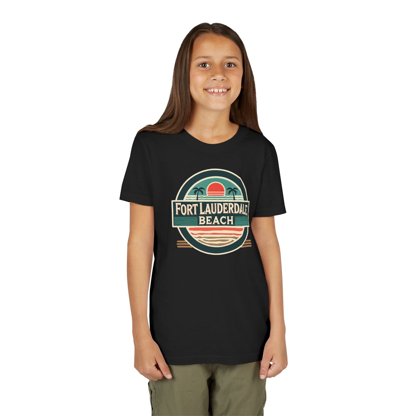 Vintage Fort Lauderdale Unisex Youth Short Sleeve Tee