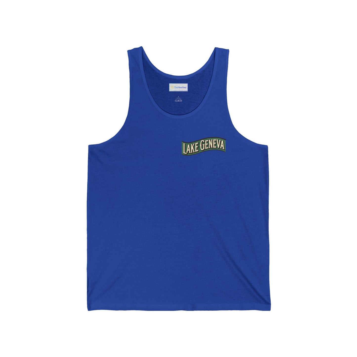 Retro Lake Geneva Unisex Jersey Tank