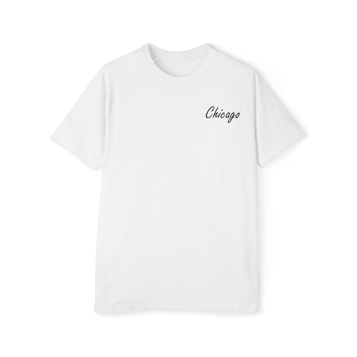 Elegant Chicago Skyline Men's Raglan T-Shirt