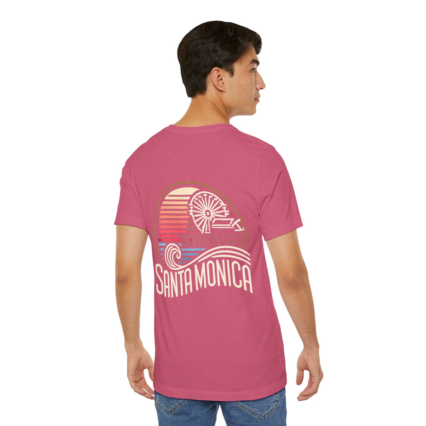 Vibrant Santa Monica Unisex Jersey Short Sleeve Tee