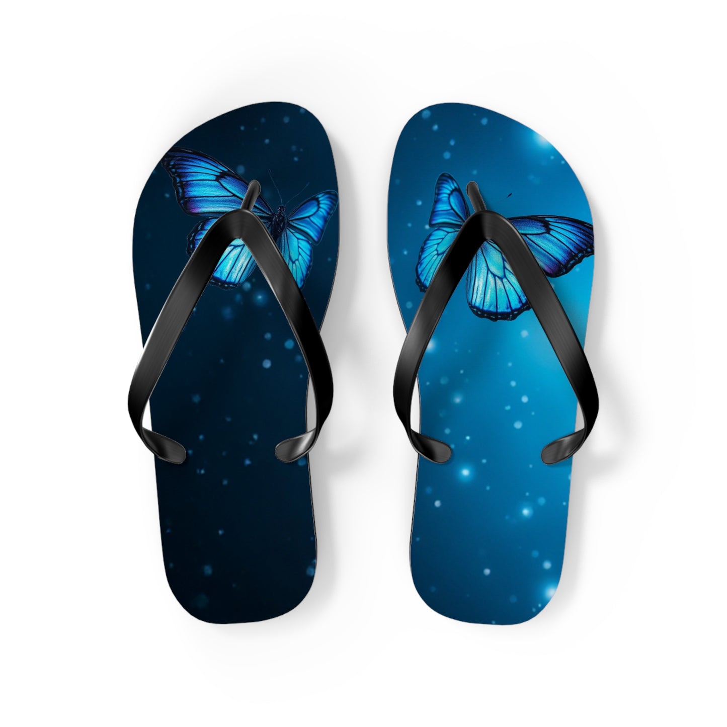 Mystical Butterfly Flip Flops