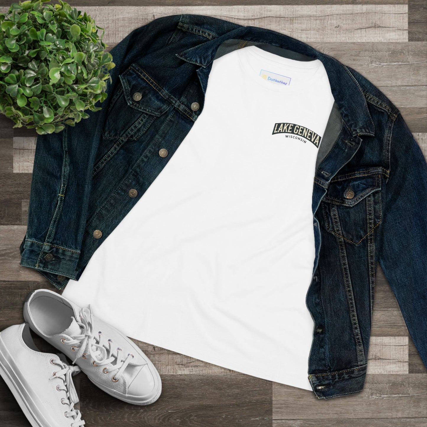 Vintage Lake Geneva Women's Cotton Tee