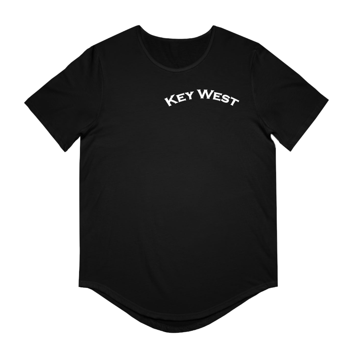 Vibrant Key West Men's Jersey Curved Hem Tee