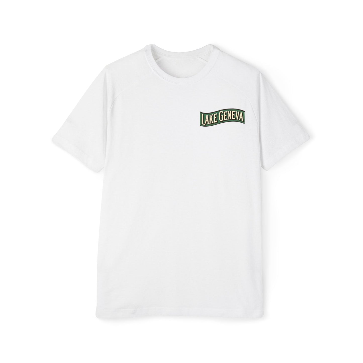 Retro Lake Geneva Men's Raglan T-Shirt