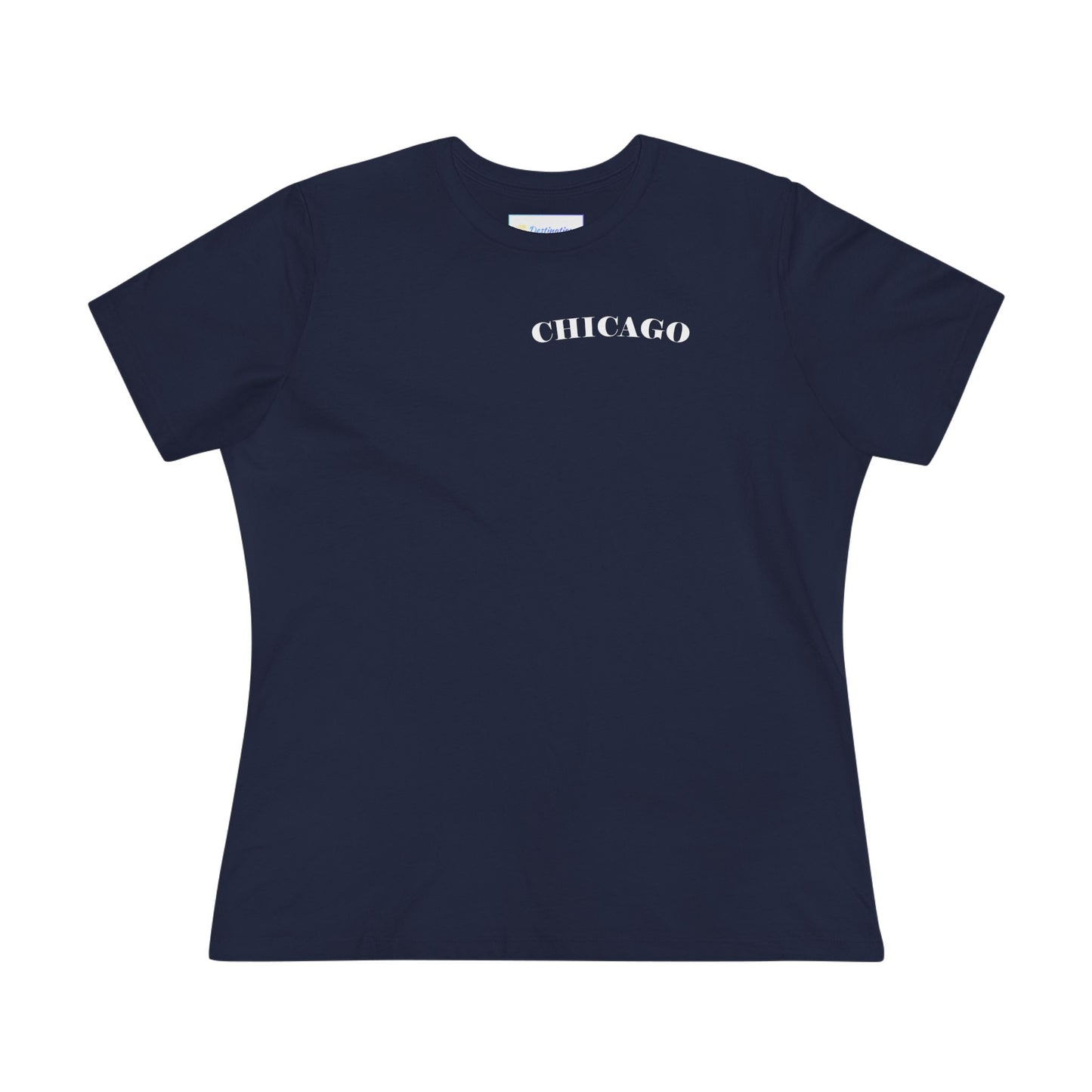 Mystery Noir Chicago Skyline Sunset Women's Cotton Tee