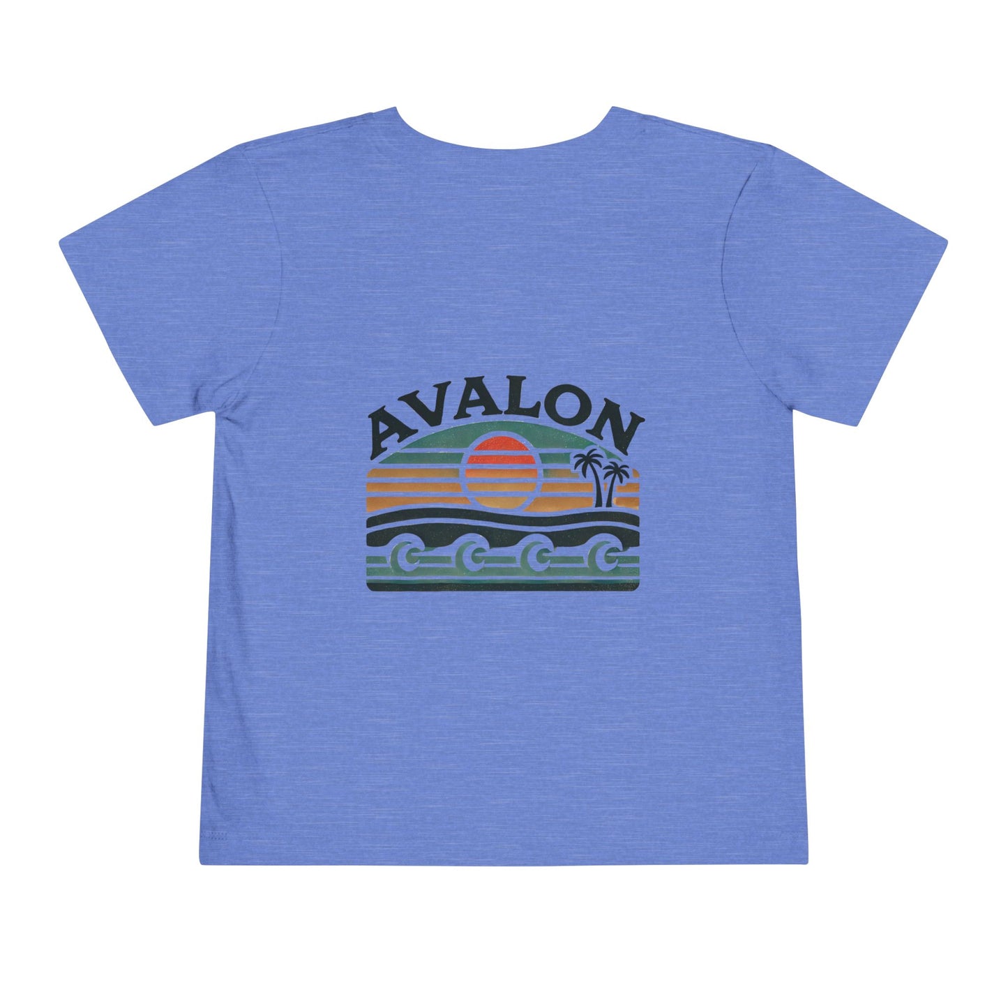 Retro Avalon Sunset Unisex Toddler Short Sleeve Tee