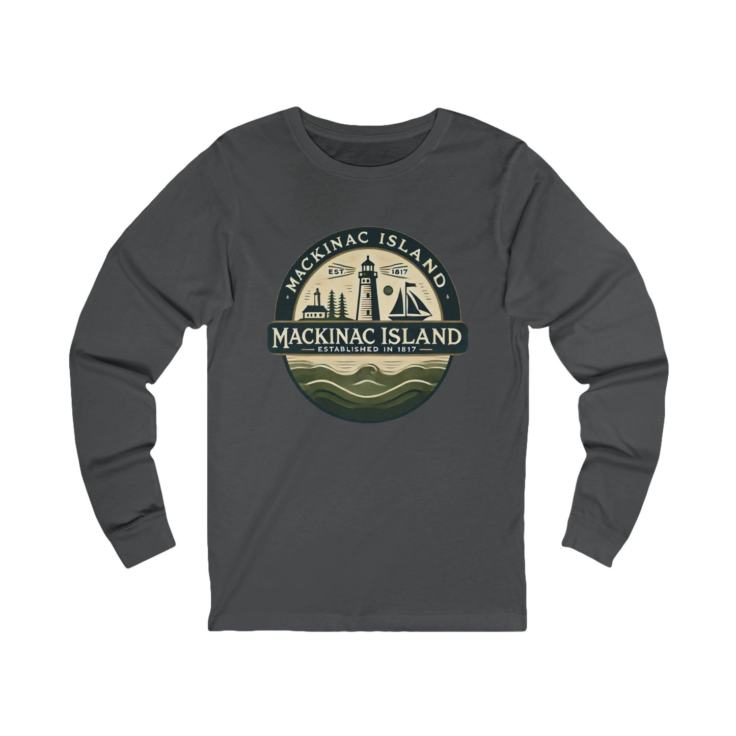 Vintage Mackinac Island Unisex Jersey Long Sleeve Tee