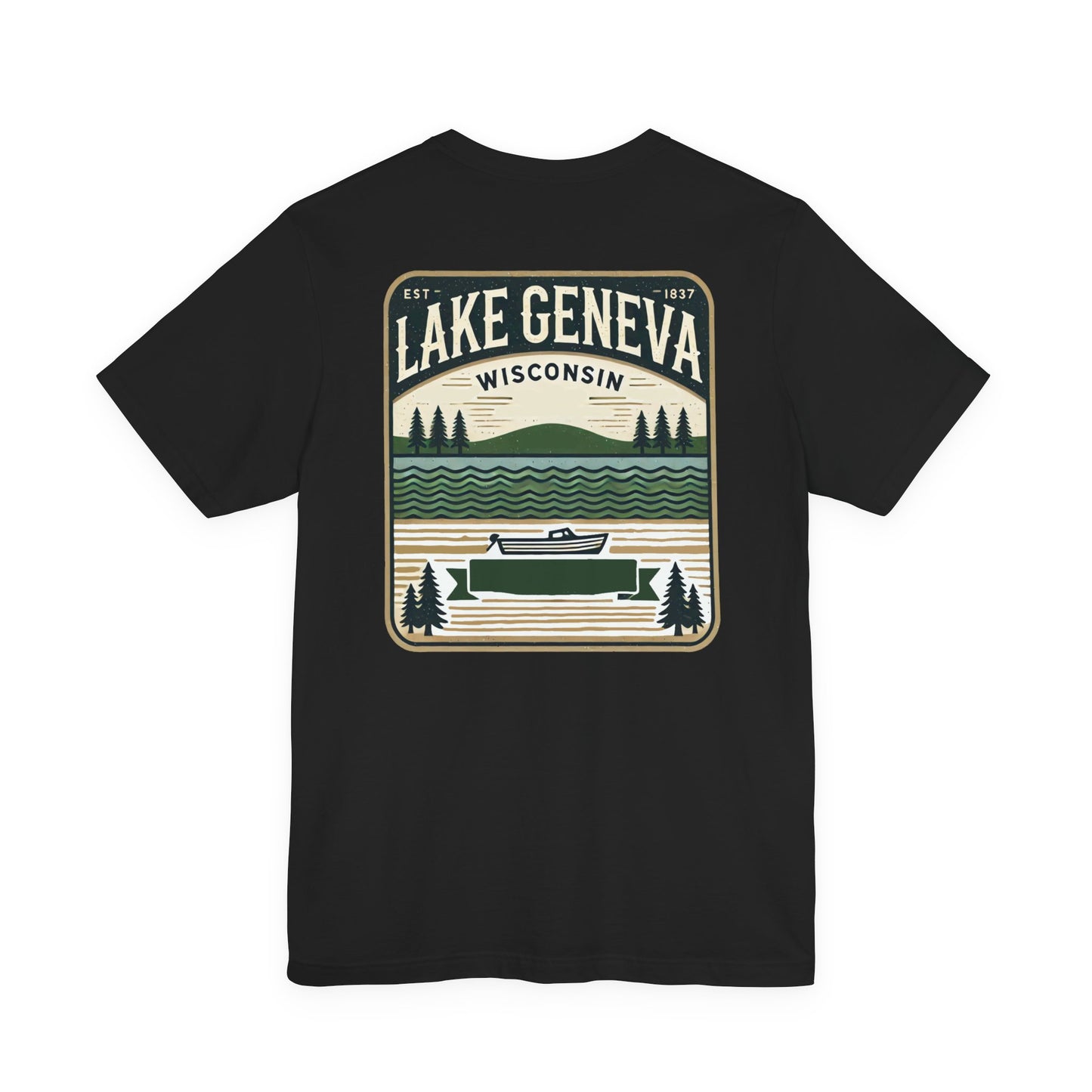 Vintage Lake Geneva Unisex Jersey Short Sleeve Tee