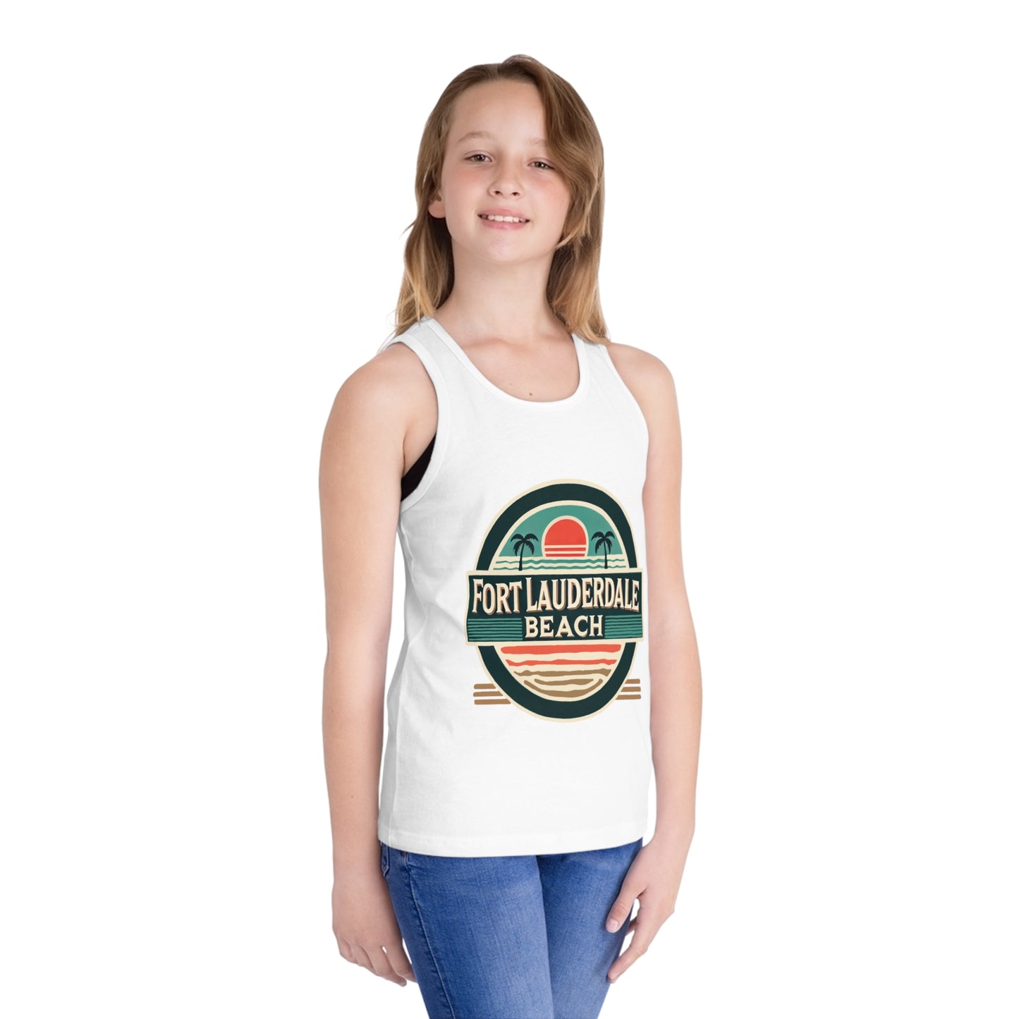 Vintage Fort Lauderdale Unisex Kids Jersey Tank Top