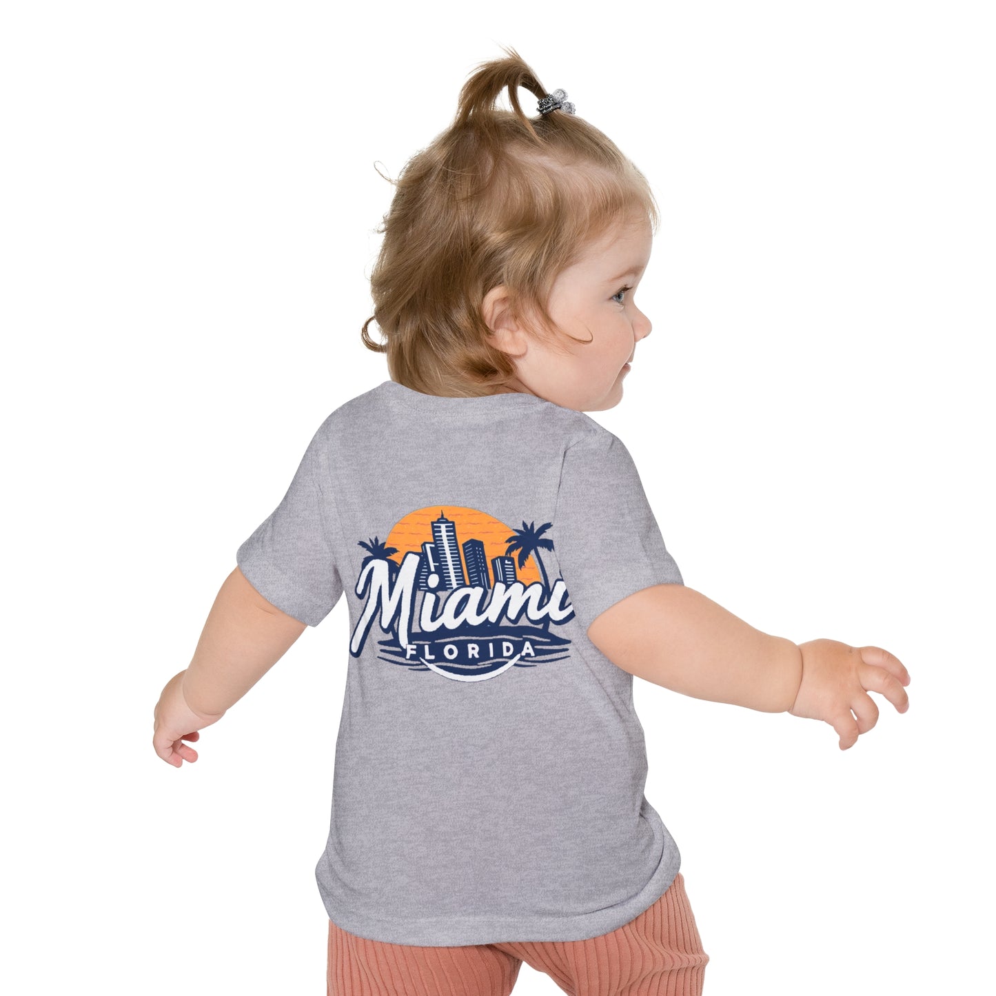 Retro Miami Unisex Baby Short Sleeve T-Shirt