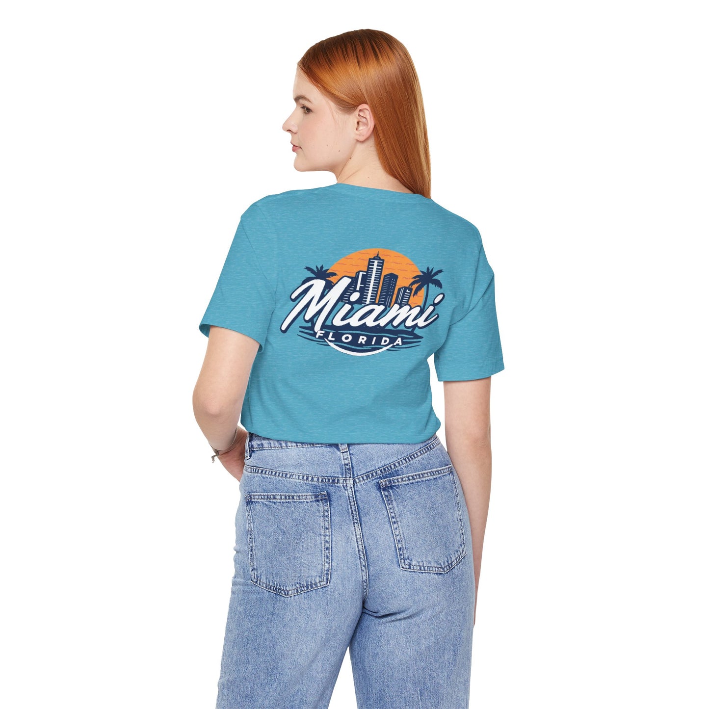 Retro Miami Unisex Jersey Short Sleeve Tee