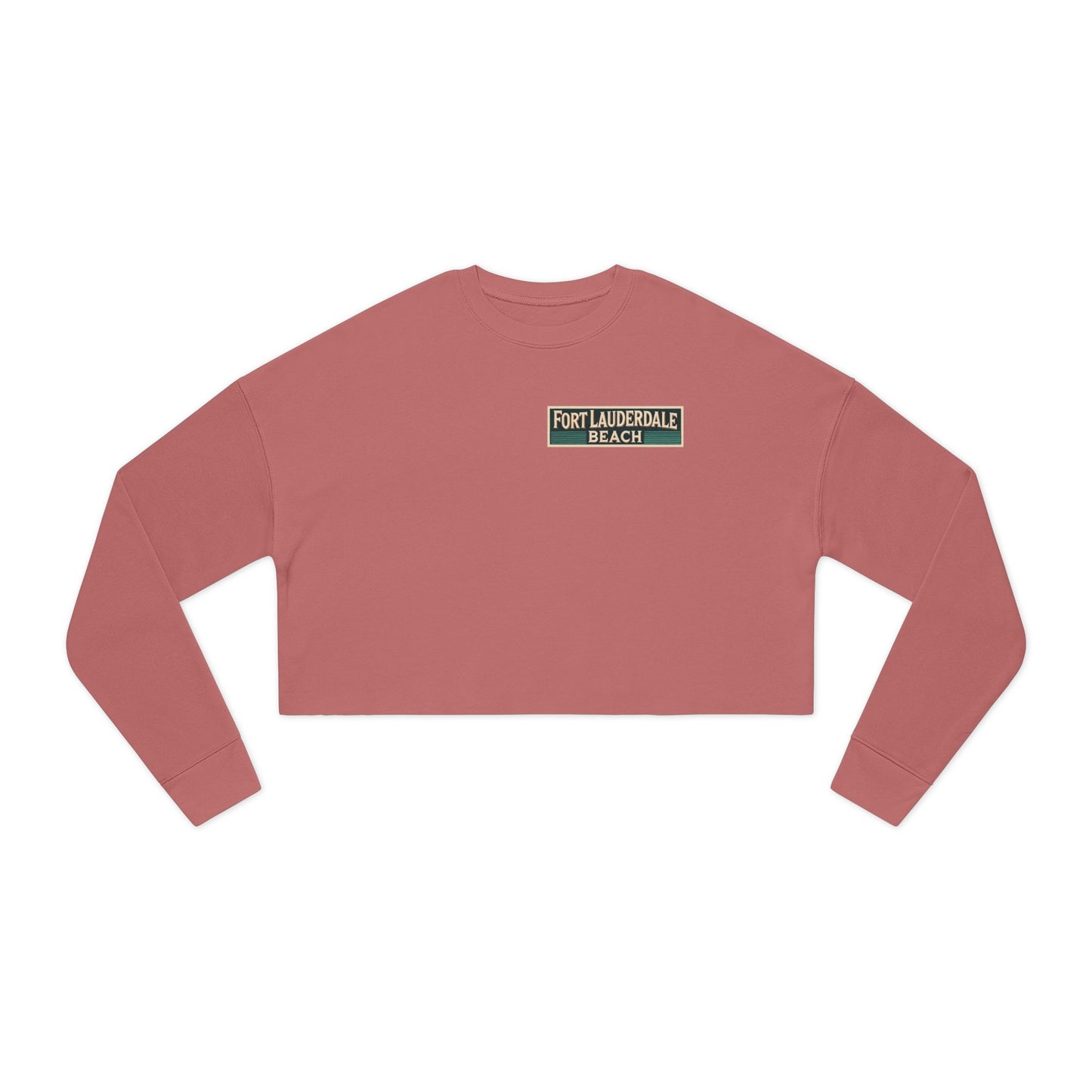 Vintage Fort Lauderdale Women's Cropped Sweatshirt