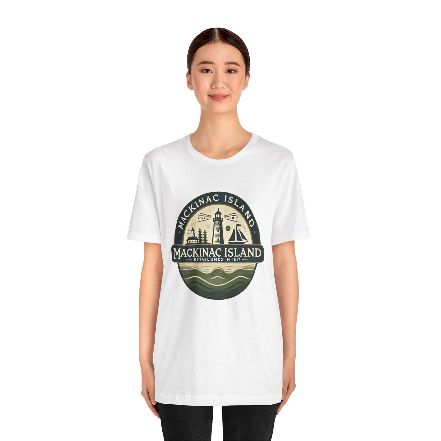 Vintage Mackinac Island Unisex Jersey Short Sleeve Tee