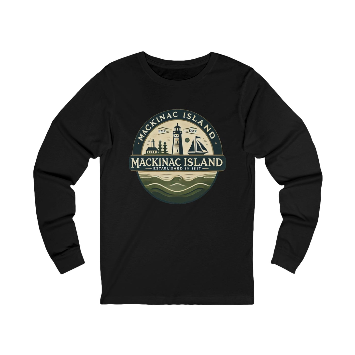 Vintage Mackinac Island Unisex Jersey Long Sleeve Tee