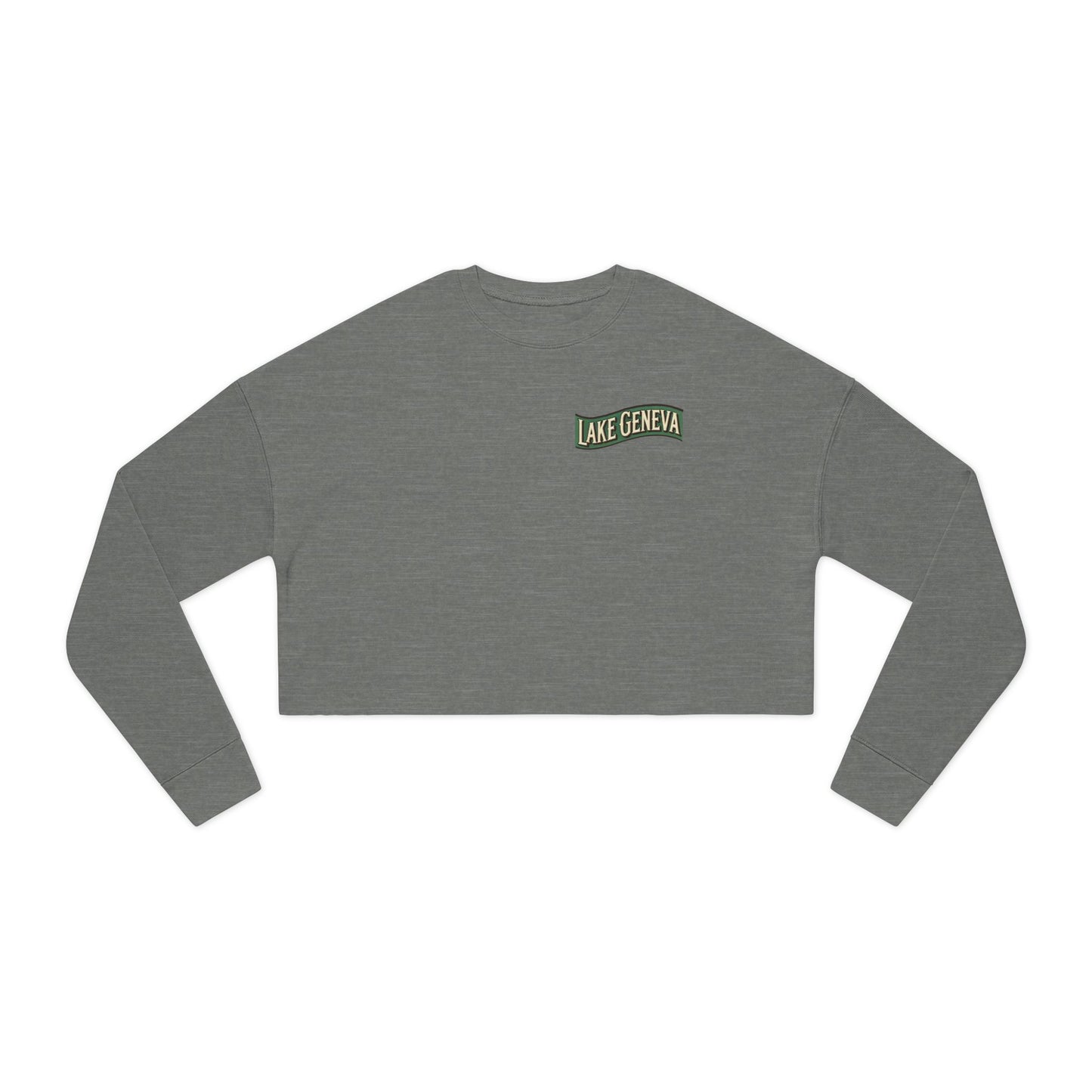 Retro Lake Geneva Women's Cropped Sweatshirt