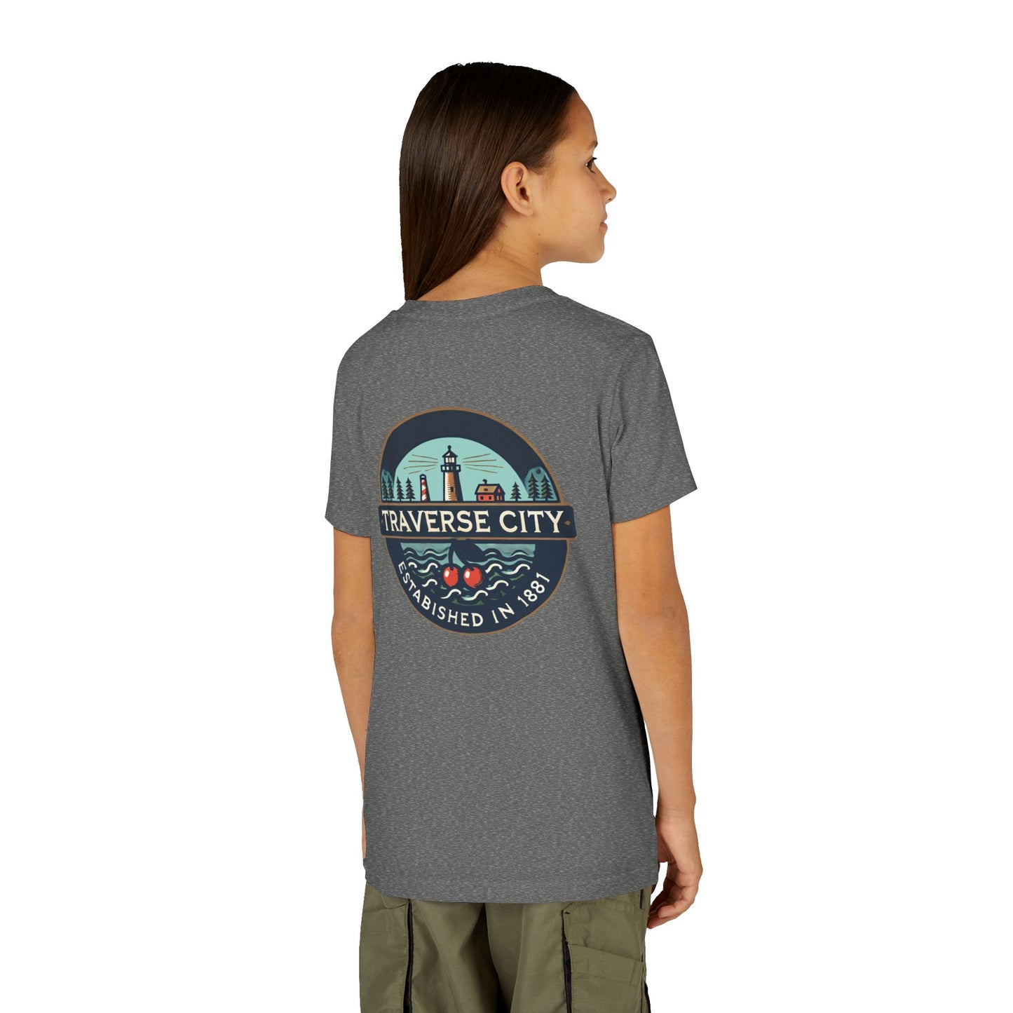 Vintage Traverse City Unisex Youth Short Sleeve Tee