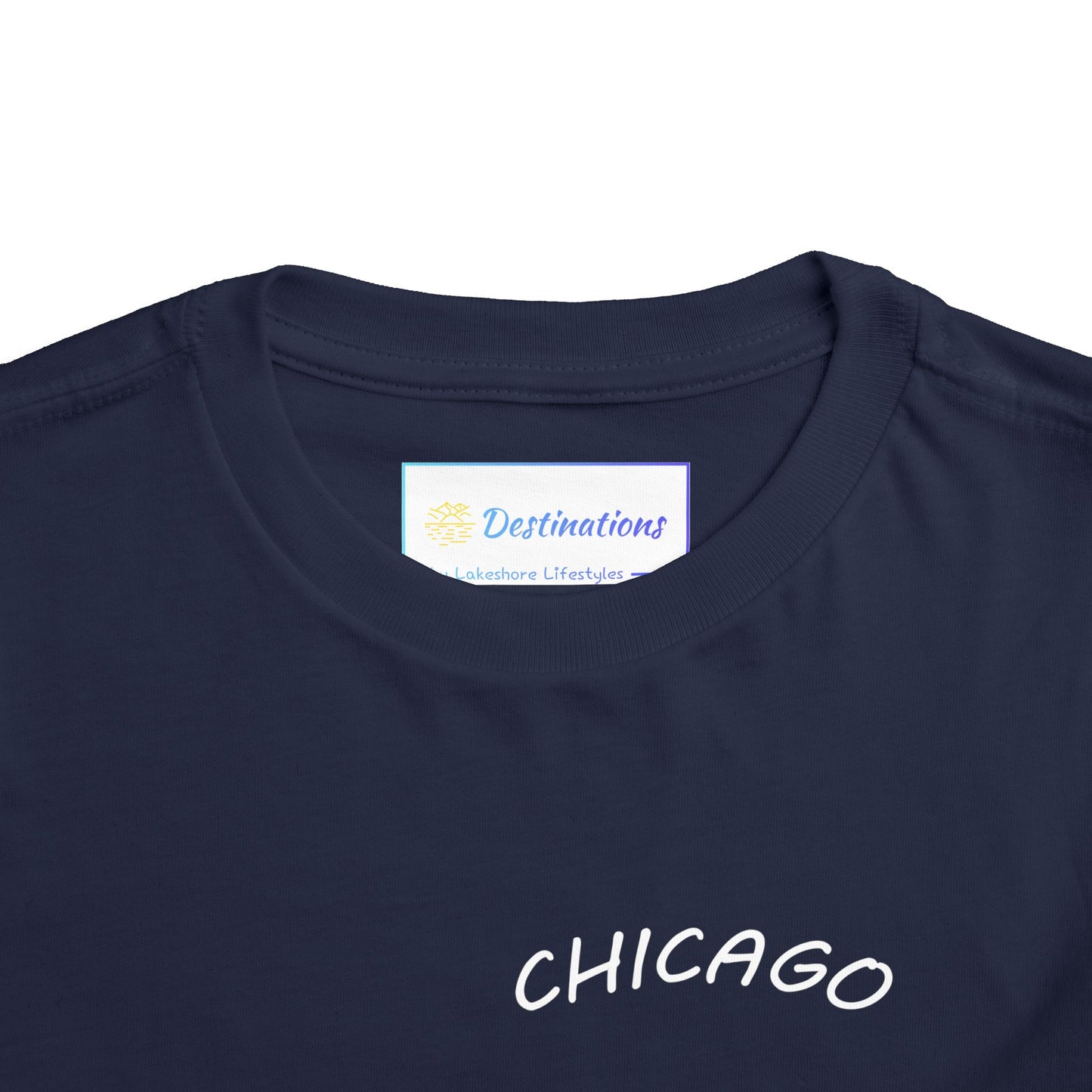 Retro Chicago Sunset Unisex Toddler Short Sleeve Tee