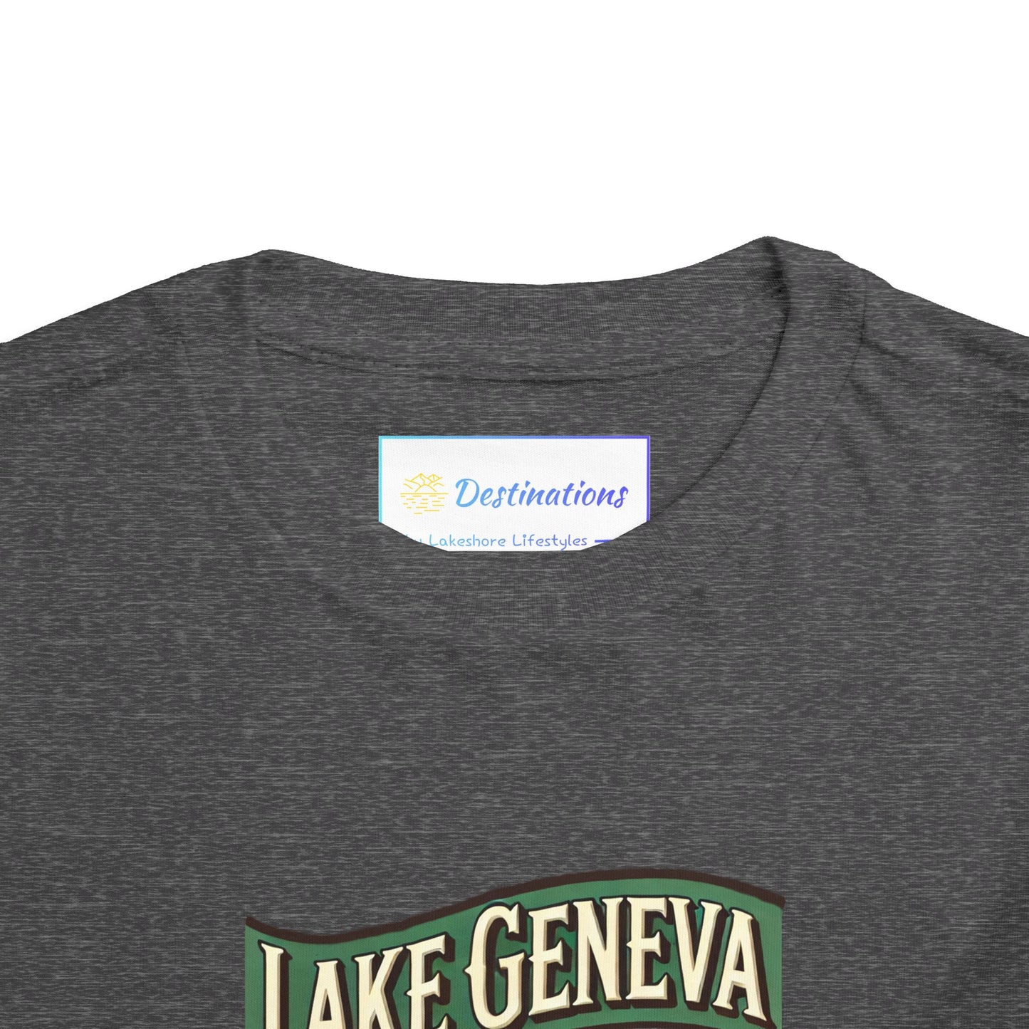 Retro Lake Geneva Unisex Toddler Short Sleeve Tee