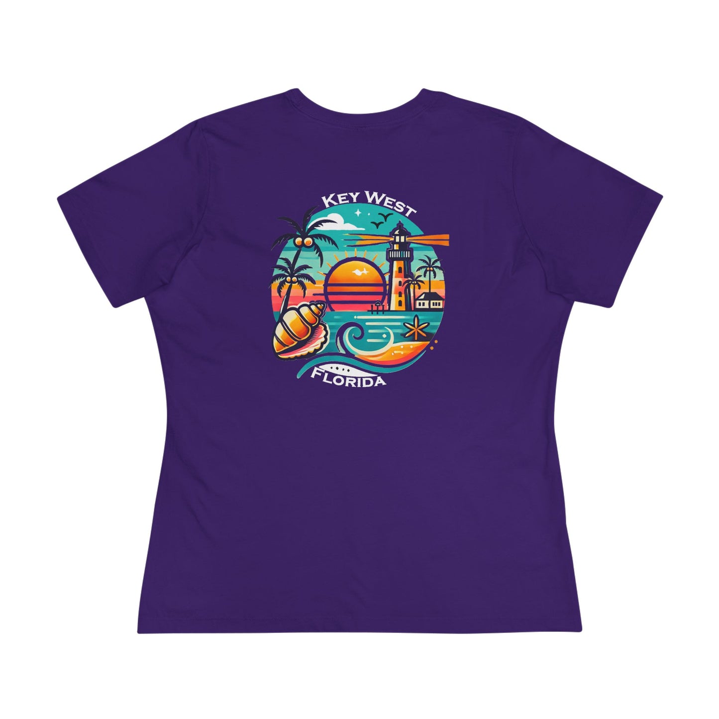 Vibrant Key West Women's Cotton Tee
