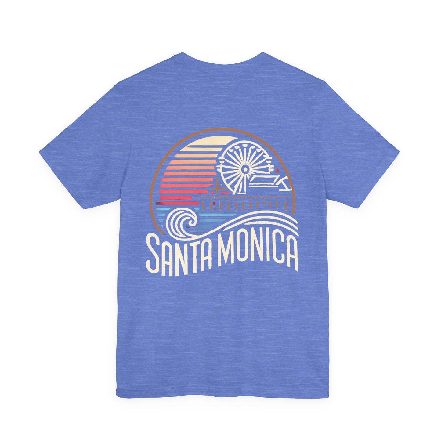 Vibrant Santa Monica Unisex Jersey Short Sleeve Tee