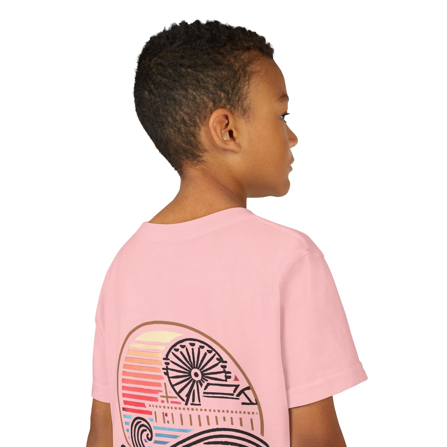 Vibrant Santa Monica Youth Short Sleeve Tee