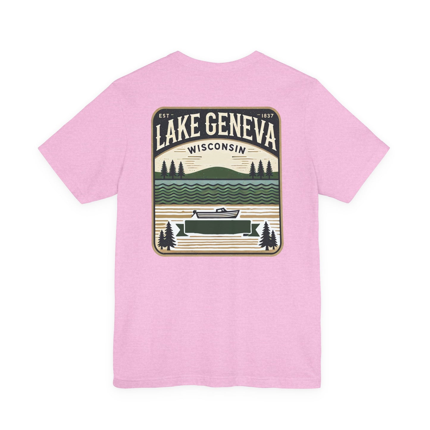 Vintage Lake Geneva Unisex Jersey Short Sleeve Tee