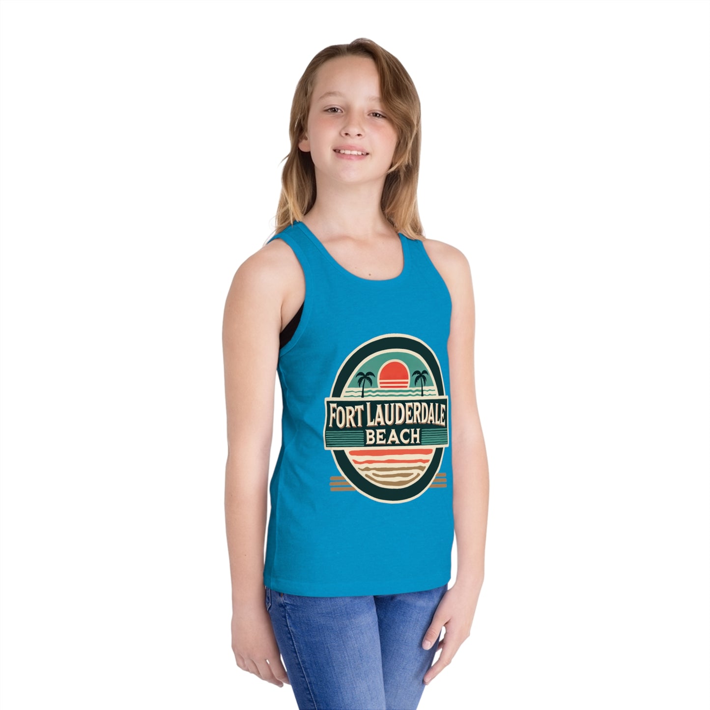 Vintage Fort Lauderdale Unisex Kids Jersey Tank Top