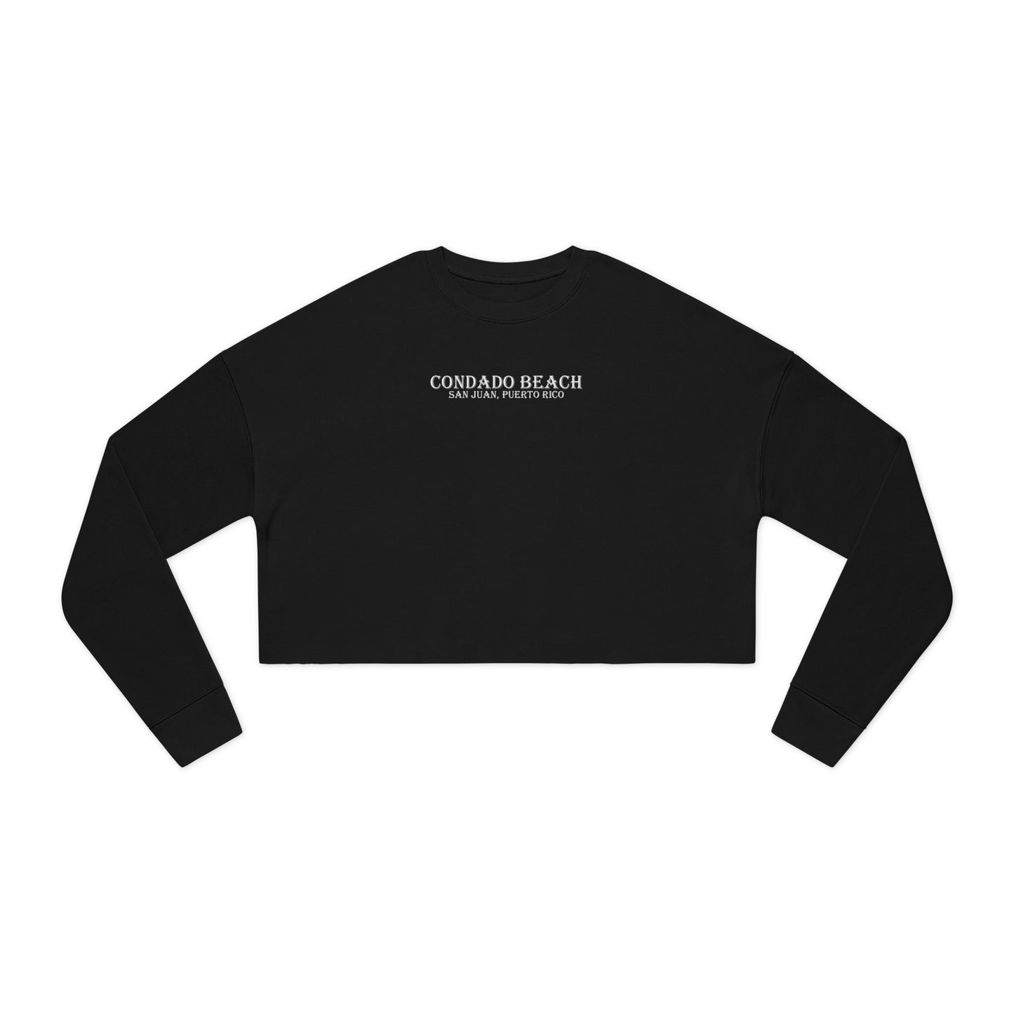 Coastal Vibes Condado Beach Women's Cropped Sweatshirt
