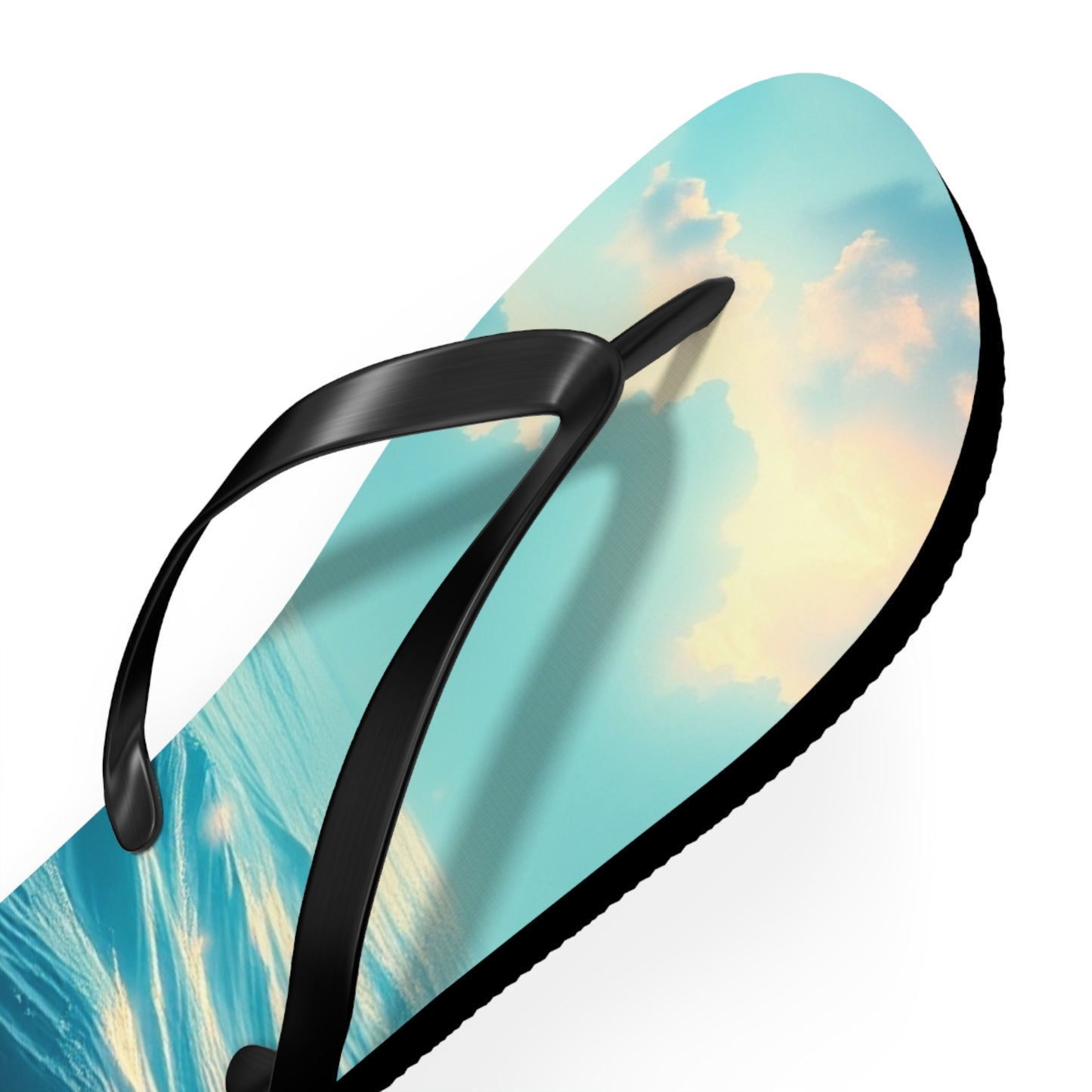 Ocean Waves Flip Flops