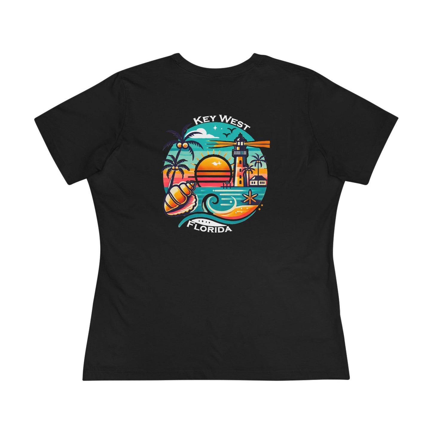 Vibrant Key West Women's Cotton Tee