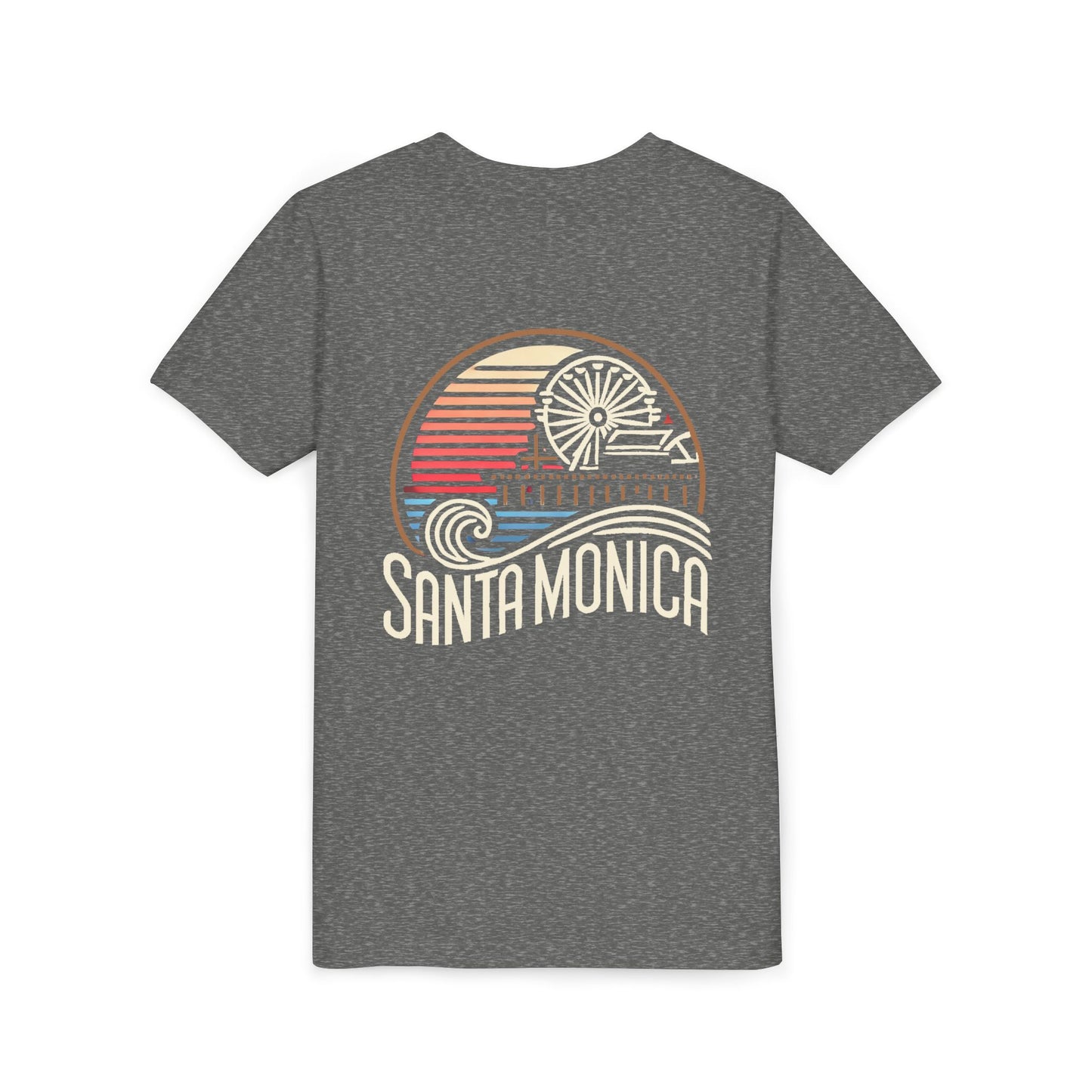 Vibrant Santa Monica Youth Short Sleeve Tee