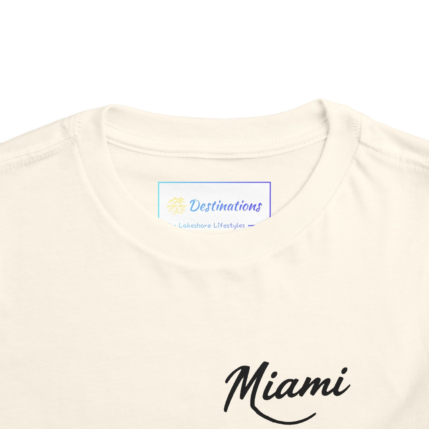 Retro Miami Unisex Toddler Short Sleeve Tee