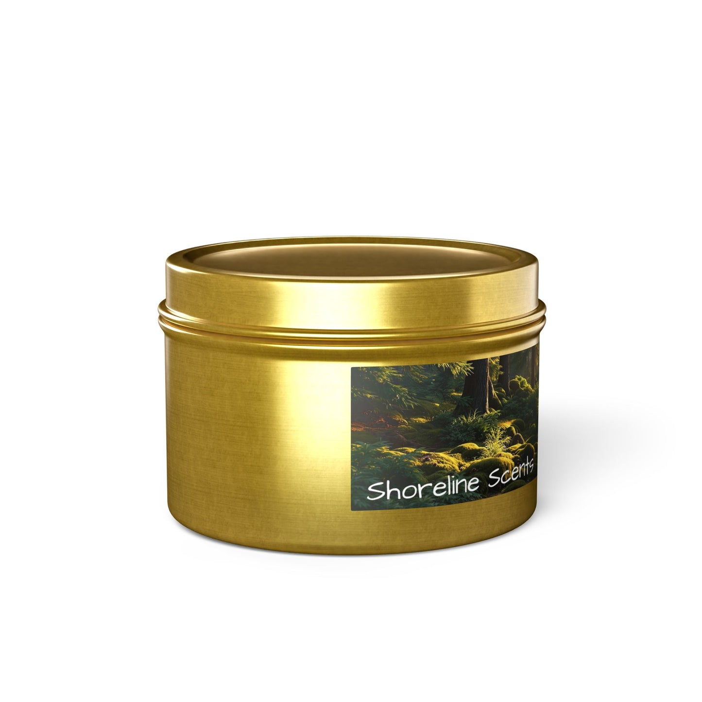Evergreen Scented Rustic Tin Candle
