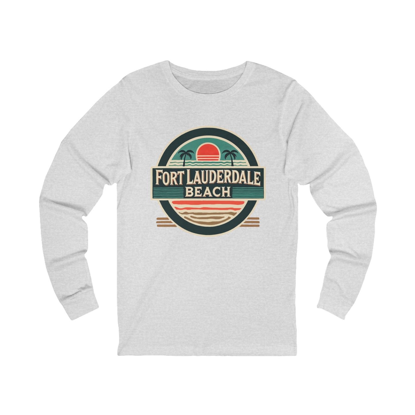Vintage Fort Lauderdale Unisex Jersey Long Sleeve Tee