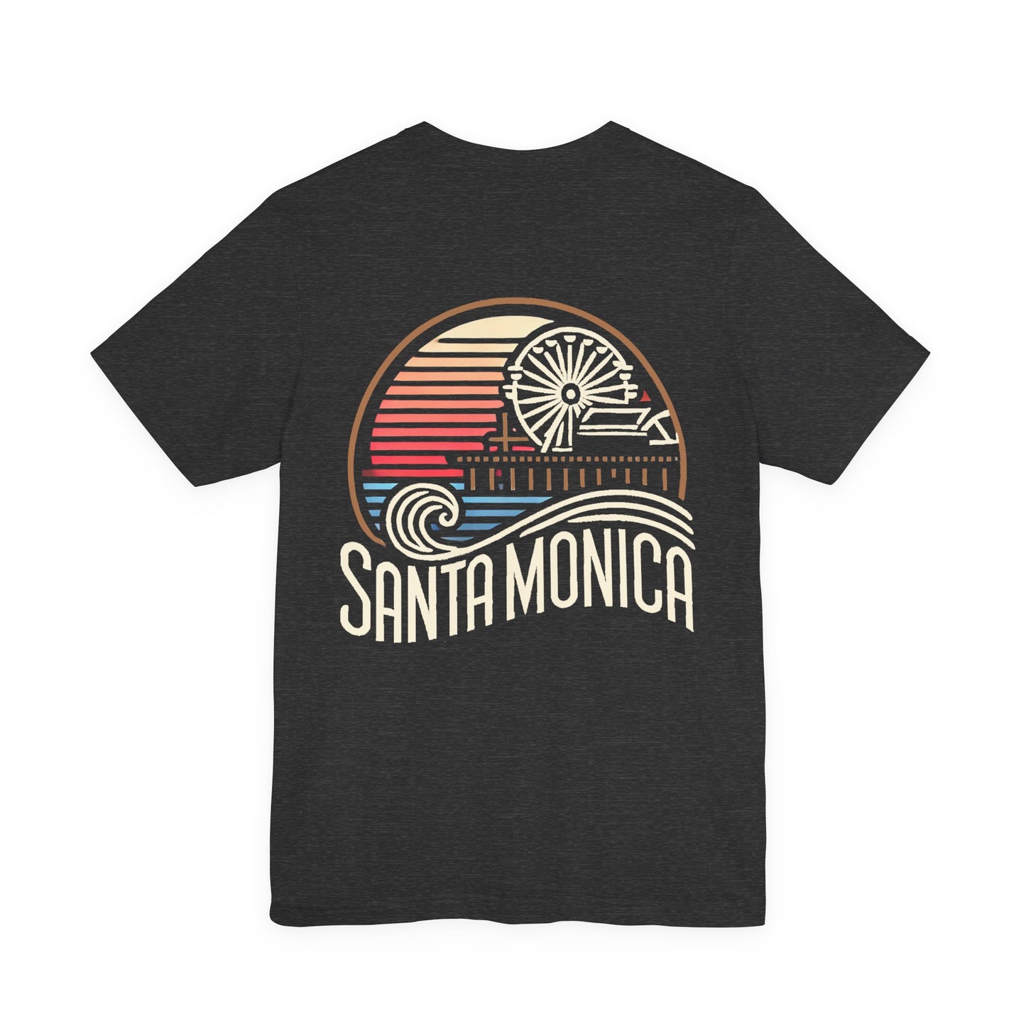 Vibrant Santa Monica Unisex Jersey Short Sleeve Tee