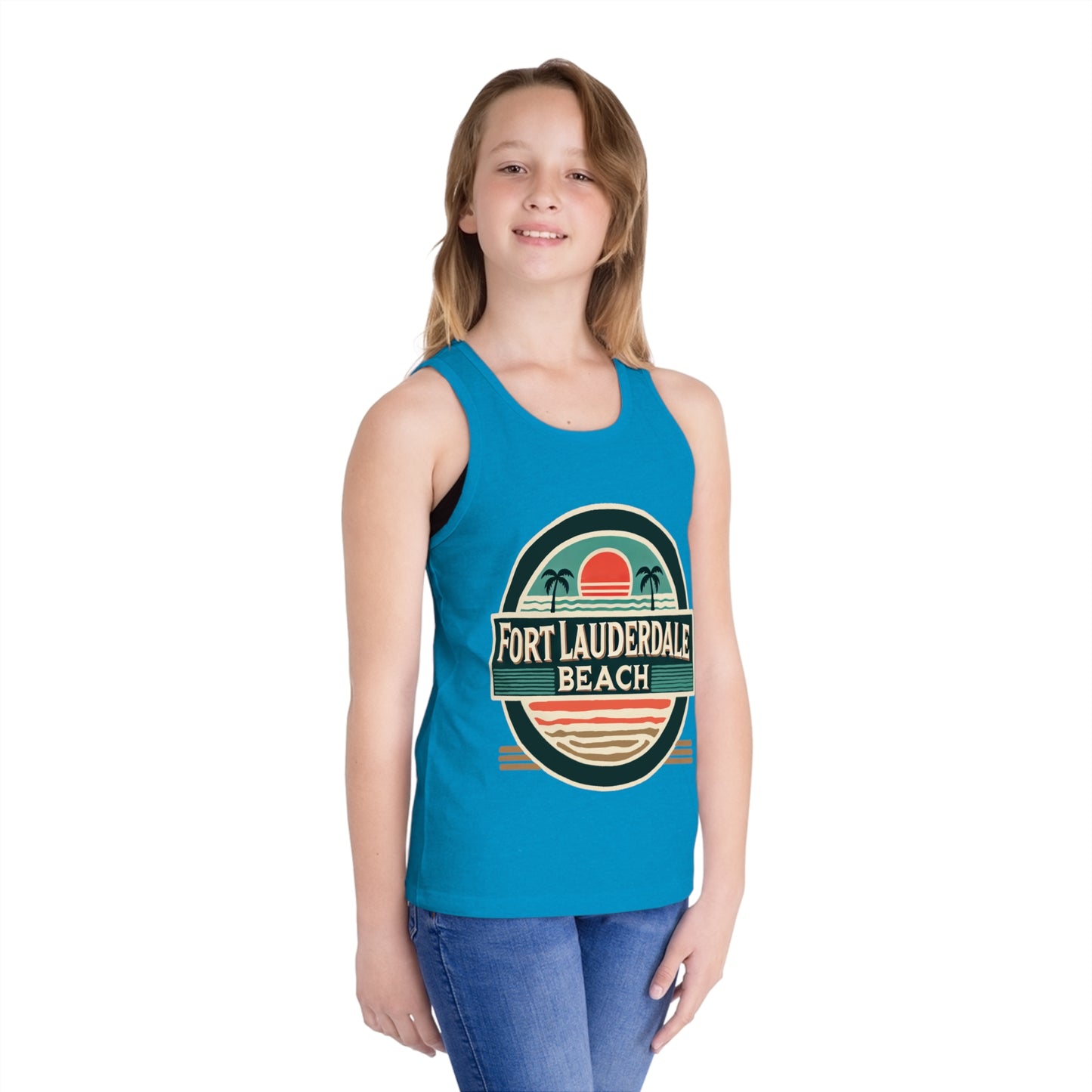 Vintage Fort Lauderdale Unisex Kids Jersey Tank Top