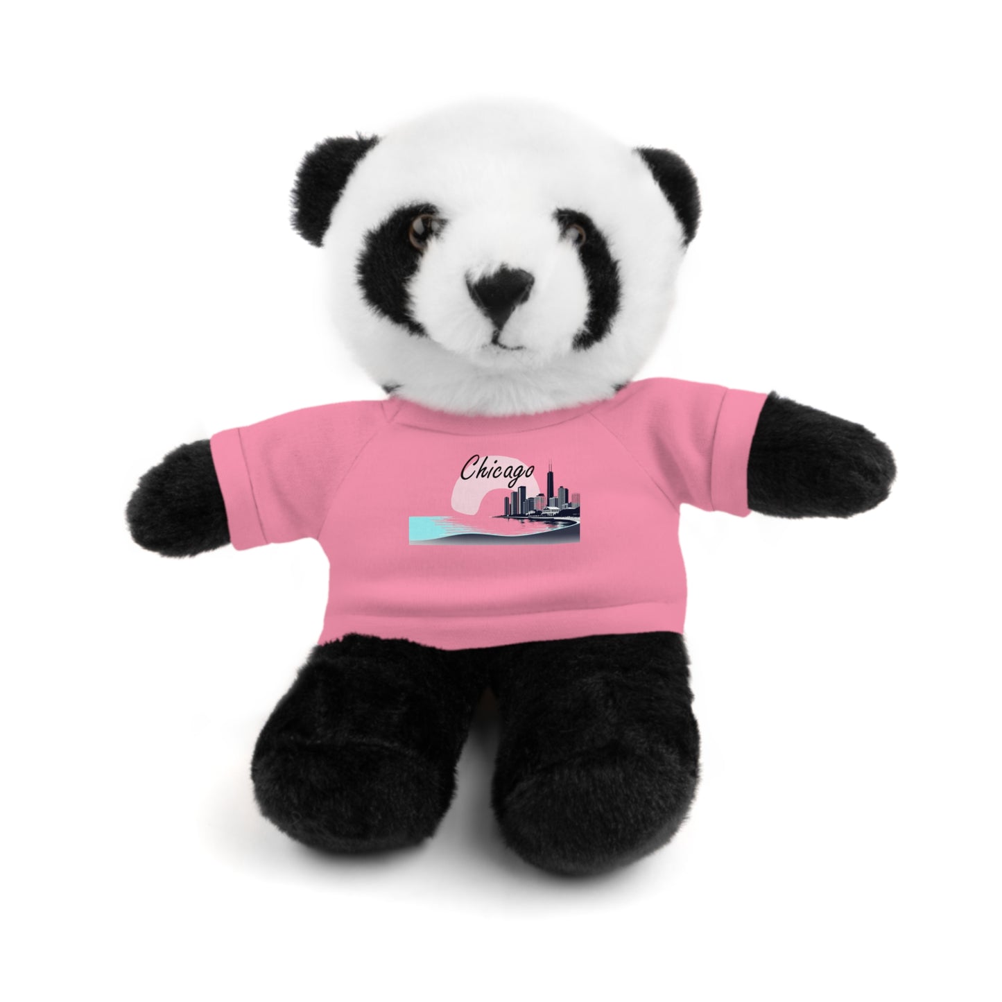 Elegant Chicago Skyline Stuffed Animals with Tee