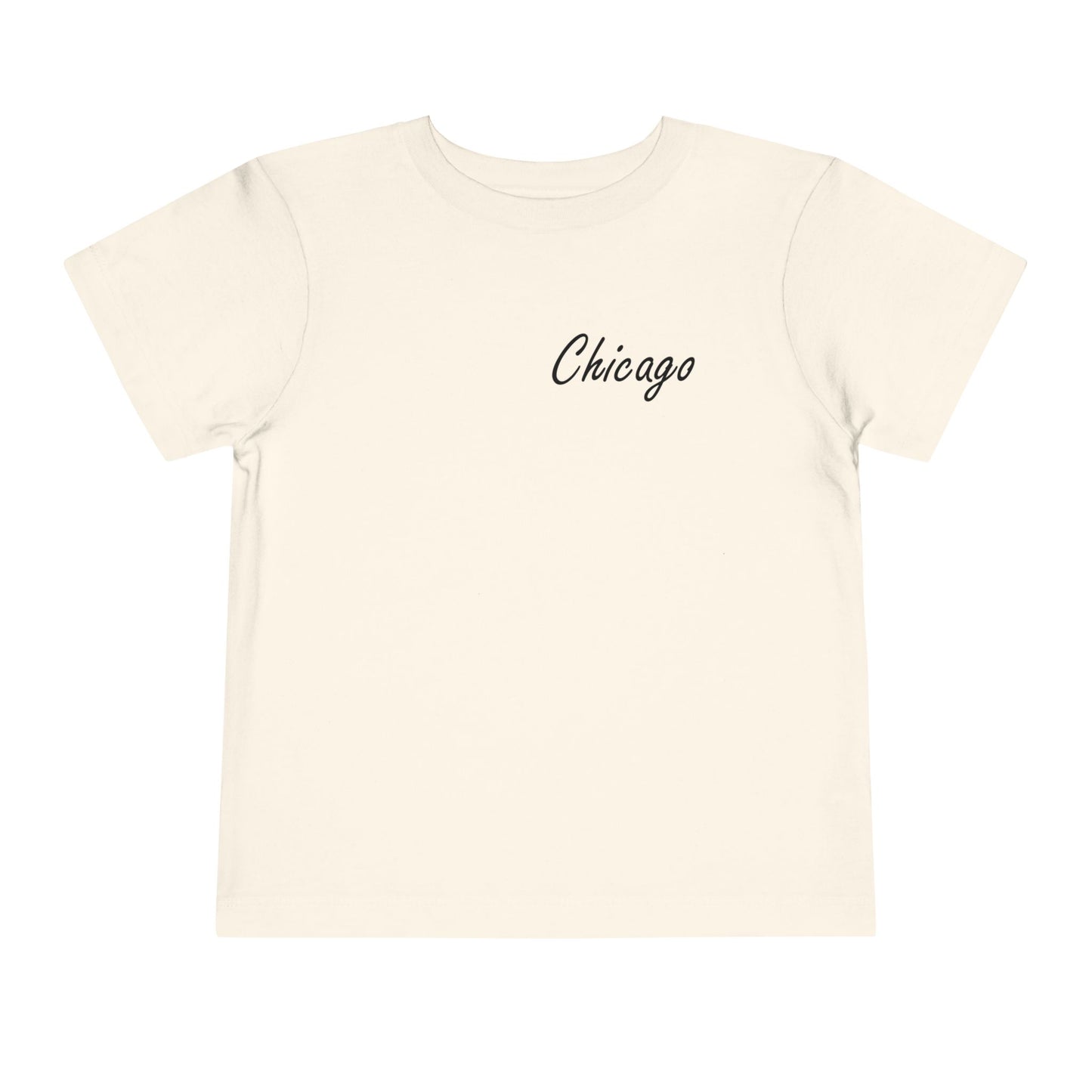 Elegant Chicago Skyline Unisex Toddler Short Sleeve Tee